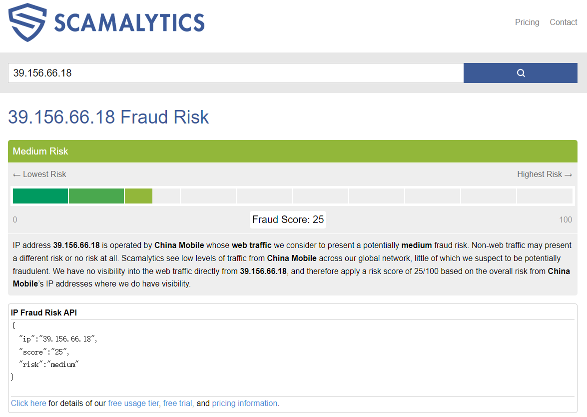 Scamalytics-TikTok IP纯净度检测-TKTOC运营导航